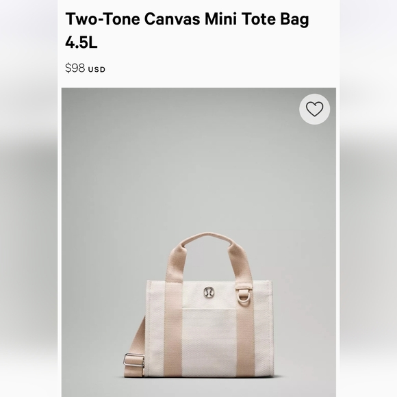 Lululemon Canvas Mini Tote 4.5L - Picture 8 of 9
